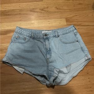Denim jean shorts